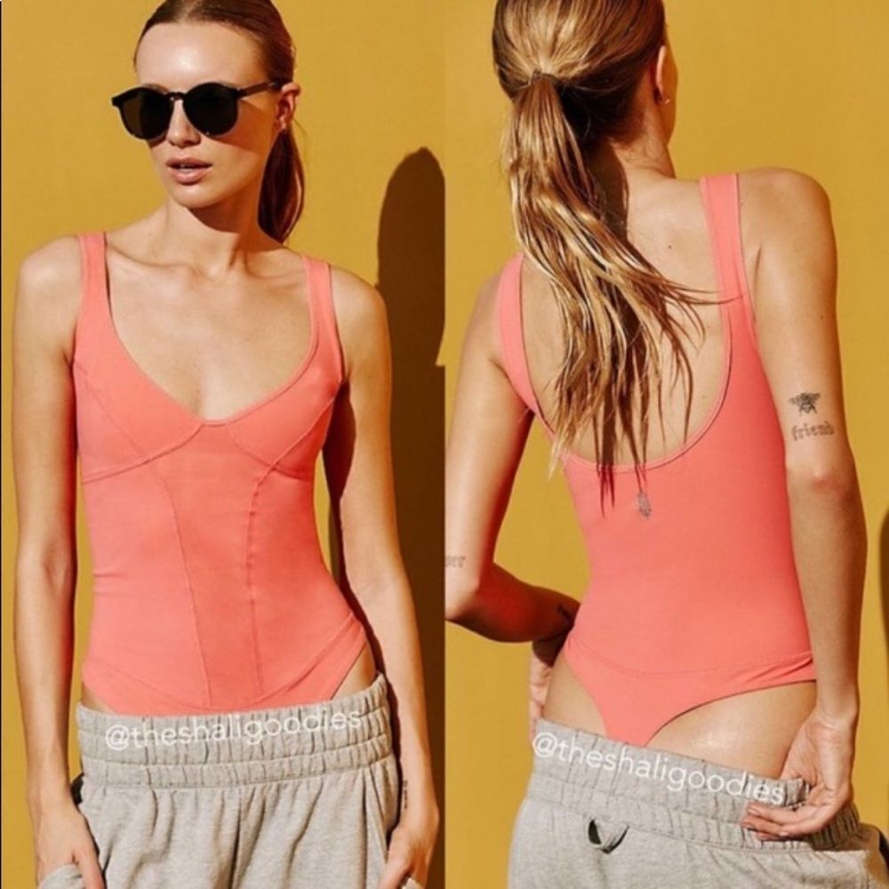 Free People Heart Of Gold Leotard Bodysuit